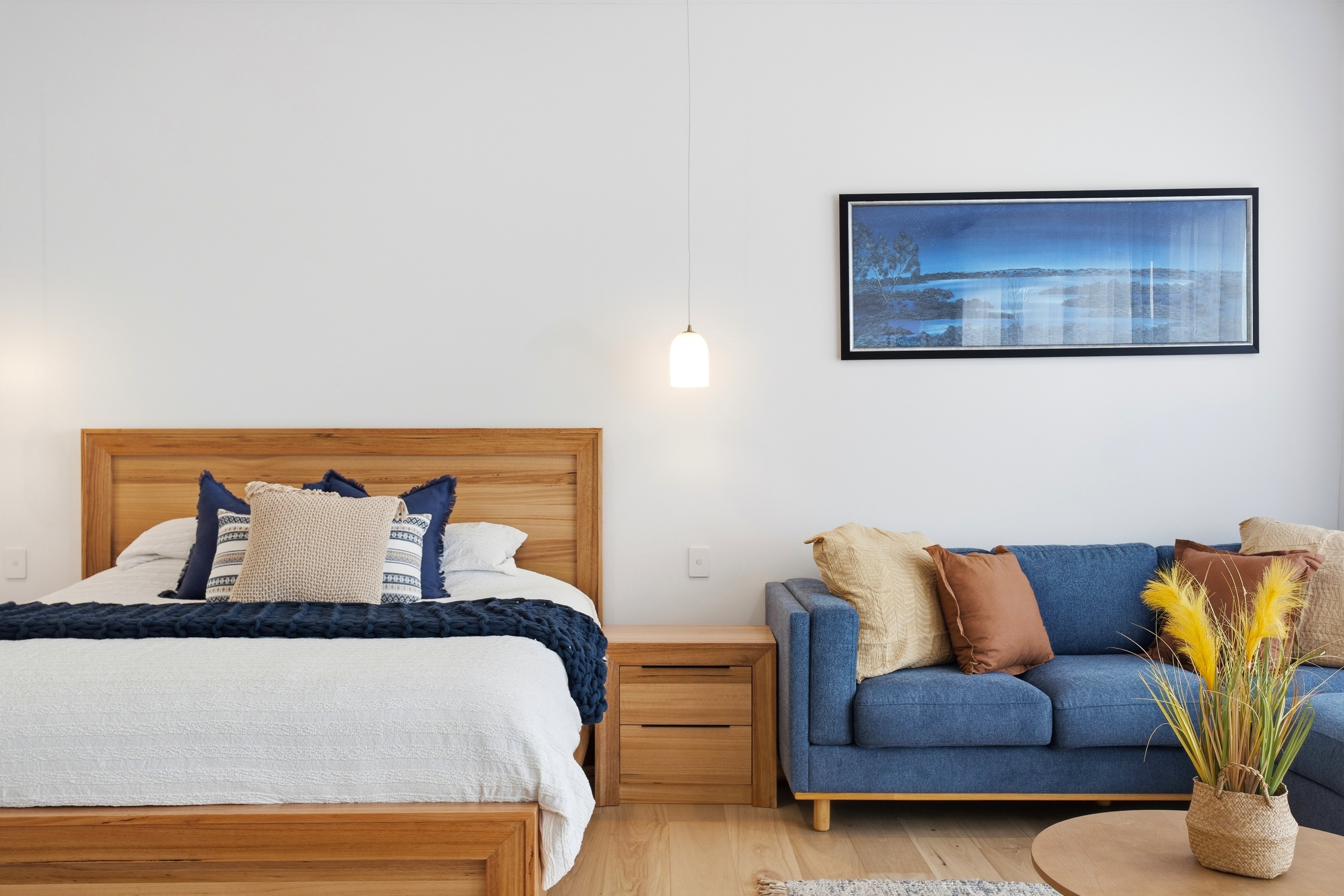 Bedroom with garden outlook